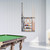 Woodwn 6 Pool Cue Wall Mounted Rack-Silver Mist