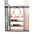 Woodwn 6 Pool Cue Wall Mounted Rack-Brushed Grey