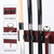 Woodwn 6 Pool Cue Wall Mounted Rack-Mahogany