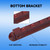 2-Piece Wood 6 Pool Cue Wall Mounted Rack-Mahogany