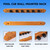 2-Piece Wood 6 Pool Cue Wall Mounted Rack-Oak
