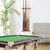 2-Piece Wood 6 Pool Cue Wall Mounted Rack-Oak