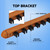 2-Piece Wood 8 Pool Cue Wall Mounted Rack-Oak