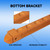 2-Piece Wood 8 Pool Cue Wall Mounted Rack-Oak