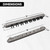2-Piece Wood 8 Pool Cue Wall Mounted Rack-Brushed Grey