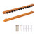 2-Piece Wood 12 Pool Cue Wall Mounted Rack-Oak