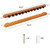 2-Piece Wood 12 Pool Cue Wall Mounted Rack-Oak