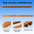 2-Piece Wood 12 Pool Cue Wall Mounted Rack-Oak
