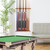 2-Piece Wood 12 Pool Cue Wall Mounted Rack-Oak