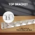 2-Piece Acrylic Pool Cue Wall Mounted Rack-8