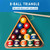Solid Wood Billiard Pool 8-Ball Triangle Pool Ball Racks (2-Tone Oak)