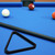 Solid Wood 8-Ball Triangle Ball Rack (Black)