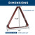 Solid Wood 8-Ball Triangle Ball Rack (Espresso)