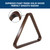 Solid Wood 8-Ball Triangle Ball Rack (Espresso)