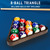 Solid Wood 8-Ball Triangle Ball Rack (Espresso)