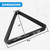 Deluxe 8-Ball Triangle Solid Wood Billiard Pool Ball Racks (Black)