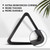 Deluxe 8-Ball Triangle Solid Wood Billiard Pool Ball Racks (Black)