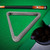 Deluxe 8-Ball Triangle Solid Wood Billiard Pool Ball Racks (Brushed Grey)