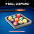 Deluxe 9-Ball Diamond Solid Wood Billiard Pool Ball Racks (Brushed Grey)