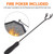 33" Large Wood Burning Fire Pit with Retardant Spark Screen Cover for Patio & Backyard