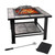 30" Fire Pit Table with Marble Tile Top, Fire Pit for Outside Patio, Yard Party, Garden