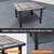 30" Fire Pit Table with Marble Tile Top, Fire Pit for Outside Patio, Yard Party, Garden