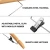 Wooden Hangers with Adjustable Metal Clips (Natural Wood)