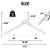 Wooden Hangers with Adjustable Metal Clips (White)