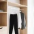 Wooden Hangers with Adjustable Metal Clips (White)