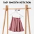 Wooden Hangers with Adjustable Metal Clips (White)