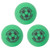 Regulation Size Foosball Table Replacement Balls (Green)