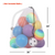 30" x 40" Extra-Large Mesh Sports Ball Drawstring Bag with Adjustable Shoulder Strap(White)