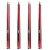 Set of 4 58" Slick Red Fiberglass Graphite Composite Billiard Pool Cue Sticks