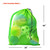 30" x 40" Extra-Large Mesh Sports Ball Drawstring Bag with Adjustable Shoulder Strap(Green)