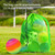 30" x 40" Extra-Large Mesh Sports Ball Drawstring Bag with Adjustable Shoulder Strap(Green)