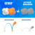 Reaction Ball, Field Training Ball, Agility Trainer for Baseball, Rubber Reaction Bounce Balls(3 Pcs,Orange)