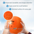 Playground Balls,Kickball, Bouncy Dodge Ball,Handball for Indoor and Outdoor(Orange)