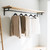Wooden Hangers with Pants Bar for Jackets, Coats, Suits, and Shirts (Black)