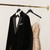 Wooden Hangers without Bar for Jackets, Coats, Suits, and Shirts (Black)