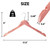 Wooden Hangers without Bar for Jackets, Coats, Suits, and Shirts (Cedar Wood)