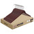 Wooden Hangers without Bar for Jackets, Coats, Suits, and Shirts (Dark Cherry)