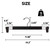 14.2" Wood Pants Hangers with Adjustable Anti-Slip Clips for Skirt, Slacks, Trousers, Jeans (Black)