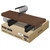 14" Wood Pants Hangers with Adjustable Anti-Slip Clips for Skirt, Slacks, Trousers, Jeans (Walnut)