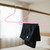 Metal Pants Hangers with Non-Slip Coating, Open Ended Jeans Hangers for Space-Saving (Pink)