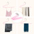 Metal Pants Hangers with Non-Slip Coating, Open Ended Jeans Hangers for Space-Saving (Pink)