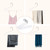 Metal Pants Hangers with Non-Slip Coating, Open Ended Jeans Hangers for Space-Saving (White)