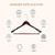 Wide Shoulder Wooden Hangers, Non-Slip Suit Hangers with Locking Bar for Suits, Jackets (Dark Cherry)