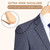 Wide Shoulder Wooden Hangers, Non-Slip Suit Hangers with Locking Bar for Suits, Jackets (Natural Wood)