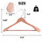Wooden Suit Hangers with Non Slip Pants Bar, 12-Pack Wood Extra-Wide Shoulder Hangers (Cedar Wood)