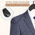 Wooden Suit Hangers with Non Slip Pants Bar, 2-Pack Wood Extra-Wide Shoulder Hangers (Black)